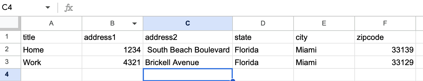 Manually adding a new spreadsheet row that zapier will detect.