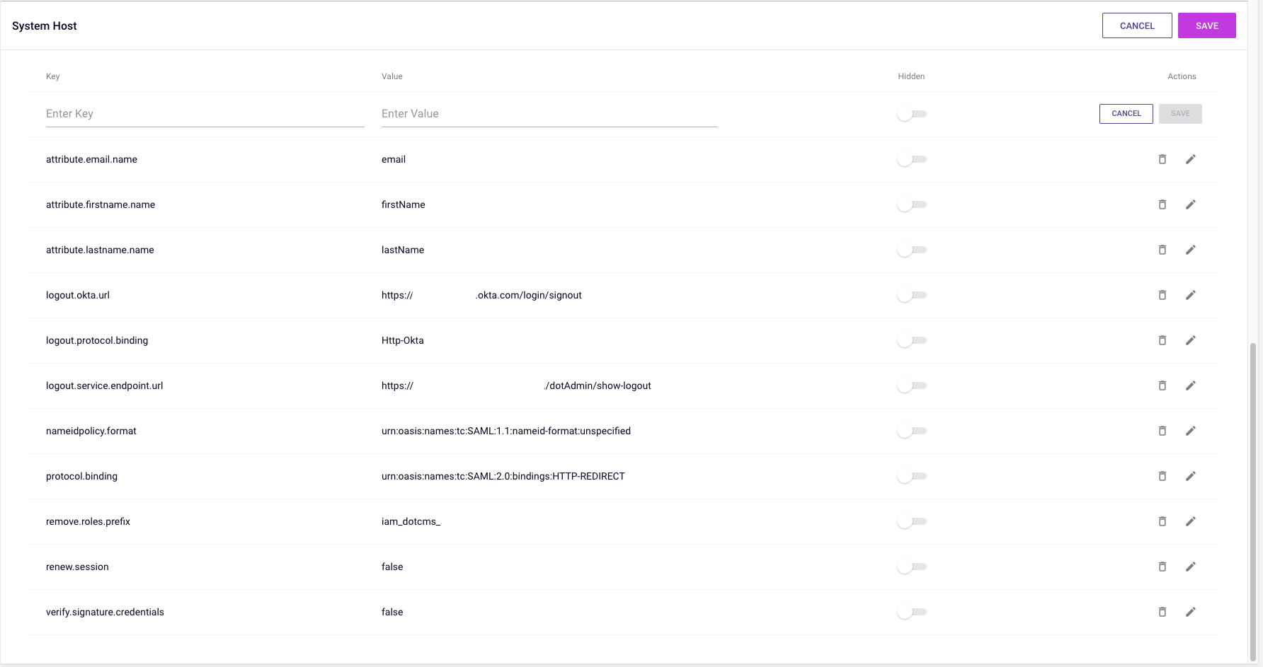 Configuring dotCMS with Okta / SAML