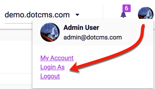 Login As Button